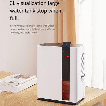 3L Large Capacity Dehumidifier, Led Touch Screen, Smart Constant Humidity, Moisture Absorber Air Dryer for Home Office Room