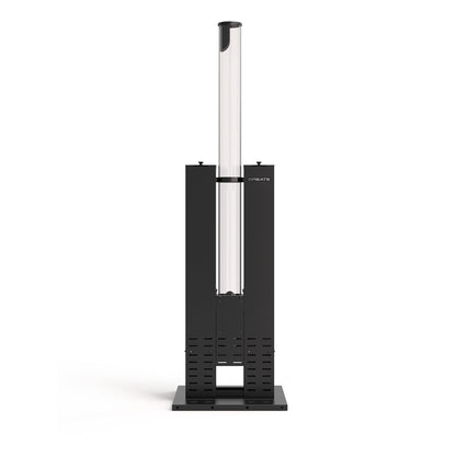 CREATE/FIRE TUBE HEATER/Outdoor smokeless pellet stove black / 8.2kW, smoke free, resistant materials capacity 3.6 kg pellets, coverage up to 9 m²