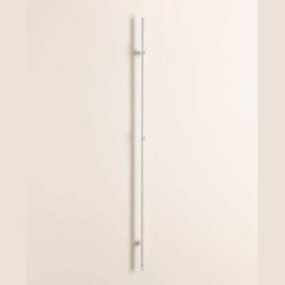 CREATE /Warm Towel Tube/Electric Towel Dryer 1 Bar White/Vertical Design, 150x2.5cm, 2 Temperature Settings, Timer, Stainless Steel, 60W
