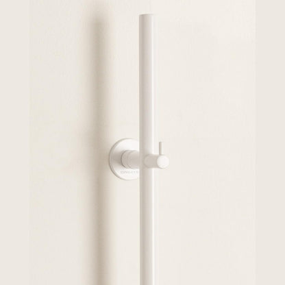 CREATE /Warm Towel Tube/Electric Towel Dryer 1 Bar White/Vertical Design, 150x2.5cm, 2 Temperature Settings, Timer, Stainless Steel, 60W