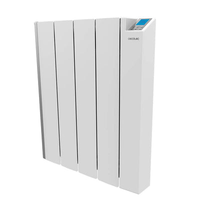 Cecotec Flachheizkörper mit Wi-Fi-Steuerung ReadyWarm 4000 Thermal Ceramic Connected. 1000 W, 4 Elemente aus Aluminiumguss und Keramiktechnologie, Timer, IPX4-Schutz, 4 Betriebsarten, 12 m2, Weiß