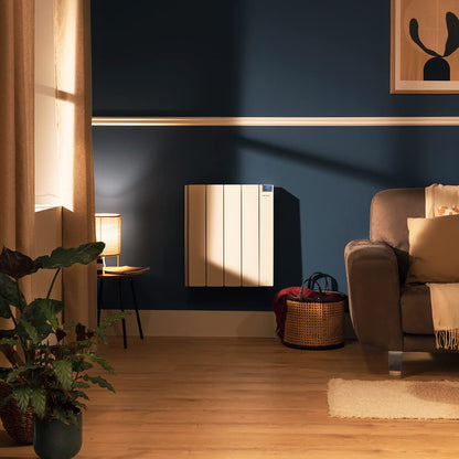 Cecotec Flachheizkörper mit Wi-Fi-Steuerung ReadyWarm 4000 Thermal Ceramic Connected. 1000 W, 4 Elemente aus Aluminiumguss und Keramiktechnologie, Timer, IPX4-Schutz, 4 Betriebsarten, 12 m2, Weiß