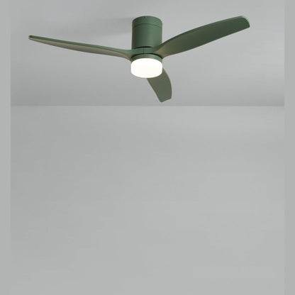 CREATE / WINDCALM M Ceiling Fan ABS with Lighting Sage Green with Remote Control / 40 W, Quiet, Diameter 132 cm, 6 Speeds, 3 LED Temperatures, Timer, Summer/Winter Operation