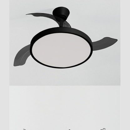 CREATE / Wind Clear Studio M/Ceiling Fan with Lighting Black with Remote Control / 40 W, Timer, Diameter 108 cm, Retractable Blades, 3 LED Temperatures, Summer/Winter Operation