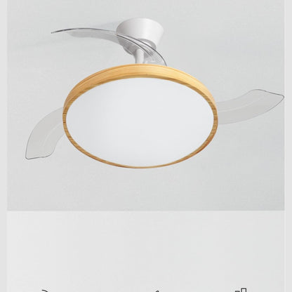 CREATE / Wind Clear Studio M/Ceiling Fan with Lighting White Light Wood Blades with Remote Control / 40 W, Timer, Diameter 108 cm, Retractable Blades, 3 LED Temperatures, Summer/Winter Operation