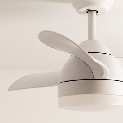 CREATE /WINDLIGHT ROUND DC/Ceiling Fan White/Silent, with light, timer, 6 speeds, double height