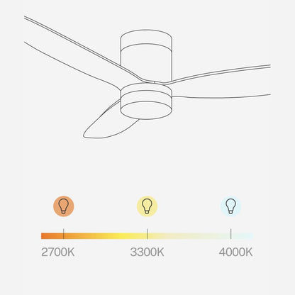 CREATE / WIND LITE/Ceiling fan with white light with remote control / 40W, Quiet, Ø132 cm, 6 speeds, programmable, summer-winter function, LED light 3 temperatures