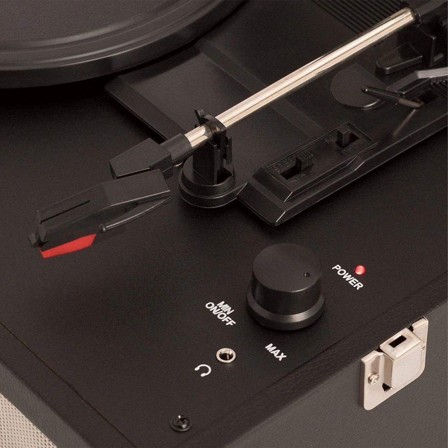 Create Compact Bluetooth USB Micro SD RCA 78 RPM Record Player - Black