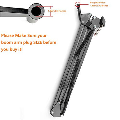 AceTaken - Wall Mount for Suspension Boom Arm, Round Plate, Compatible with Microphone, Mobile & Webcam Stands