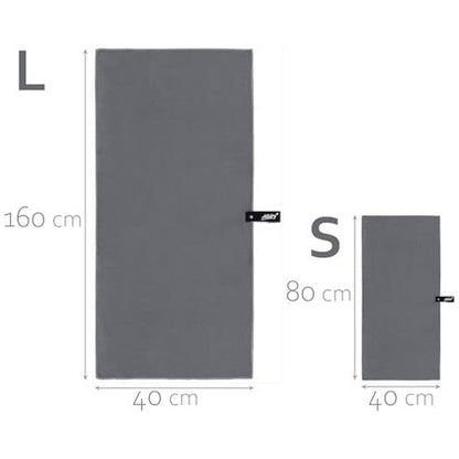 Actidry - Microfibre Hand Towels Set of 2, Quick-Drying, Lightweight, Dark Grey