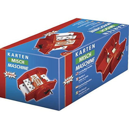 Amigo - 5000 Card Shuffler in Red, Fits Skat & Rummy Cards, Easy to Use