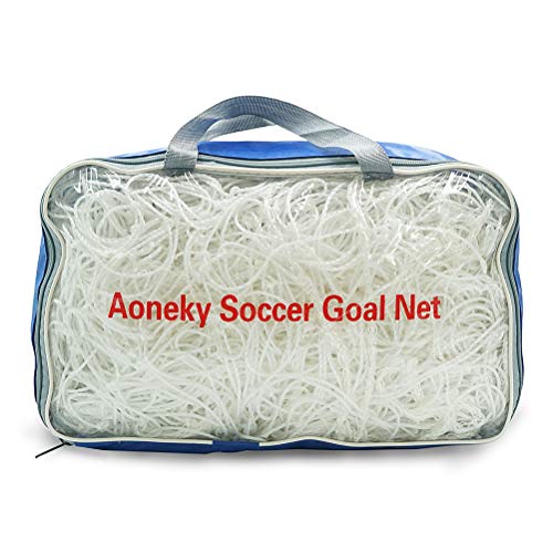 Aoneky - Durable 24ft Unisex Adult Football Net, High-Strength Polyethylene, Flexible Design