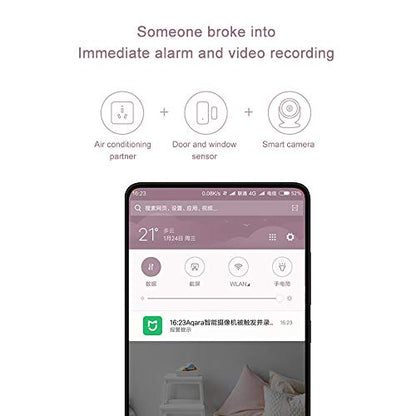 Aqara - Intelligent Window Door Sensor with Real-Time Alerts and Easy Setup