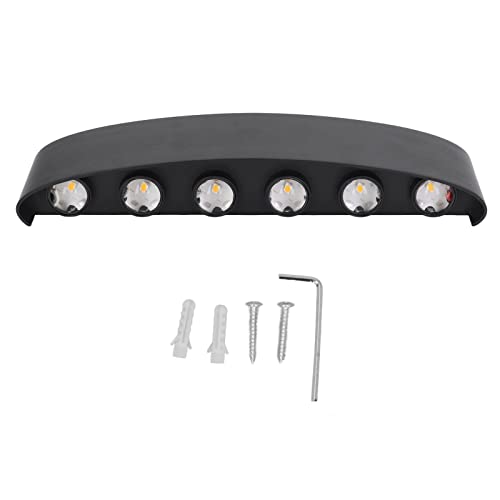 Aramox 12W LED Wall Light - Warm White Aluminum Alloy