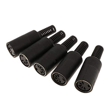 B Blesiya 5 Pin DIN Female Plug Audio Connector for DIY Projects