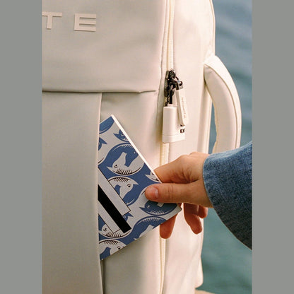 CREATE / Luggage Studio Soft/Soft Suitcase Polyester Off-White / 47 x 25.5 x 65 cm / TSA Padlock, 4 Double Wheels, Organizer, Telescopic Handle, Waterproof Fabric, ID Tag
