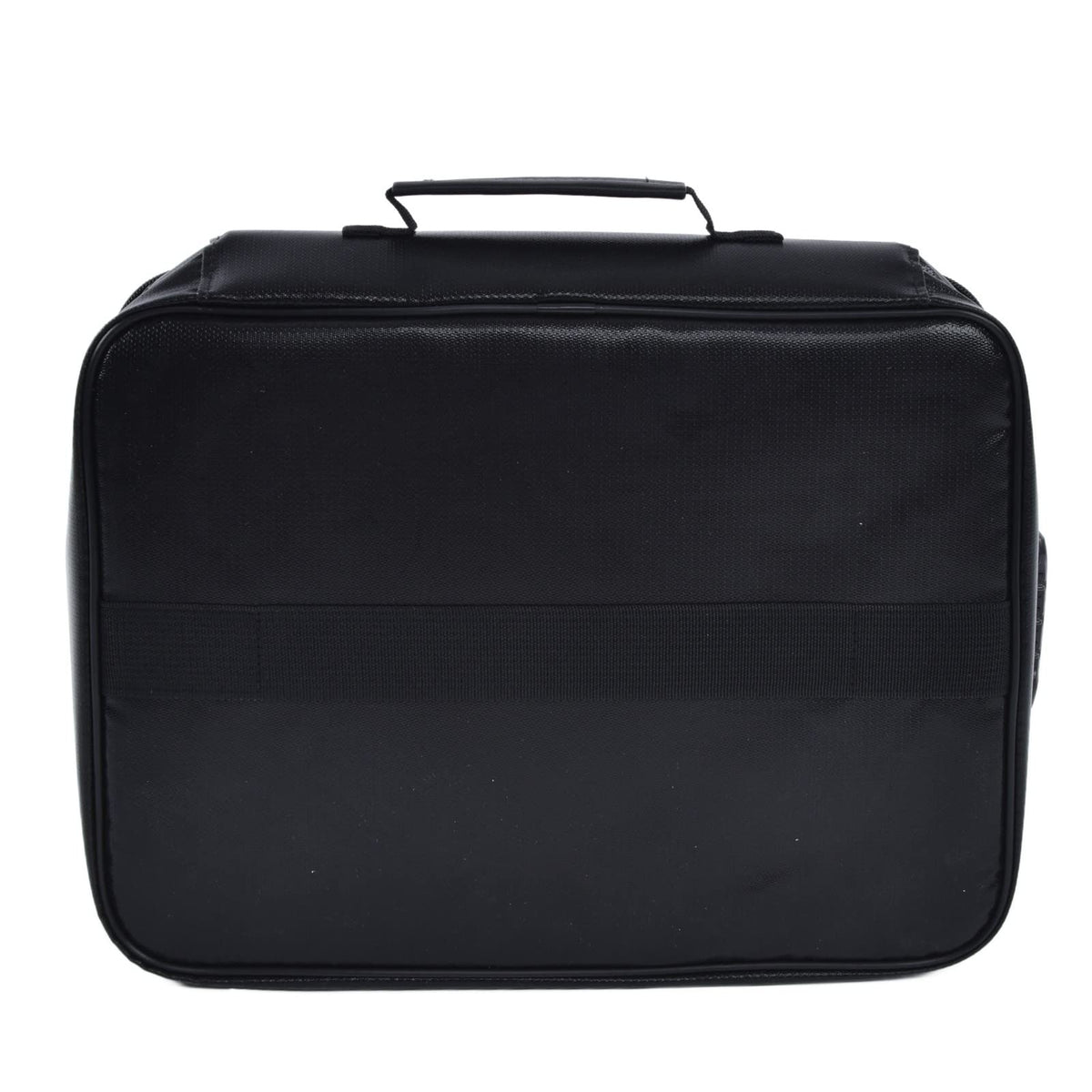 Fireproof Document Bag Large Storage Box Case with Lock for Office Home Rated IP65 Oxford Fabric Black (Black)