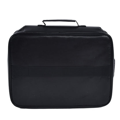 Fireproof Document Bag Large Storage Box Case with Lock for Office Home Rated IP65 Oxford Fabric Black (Black)