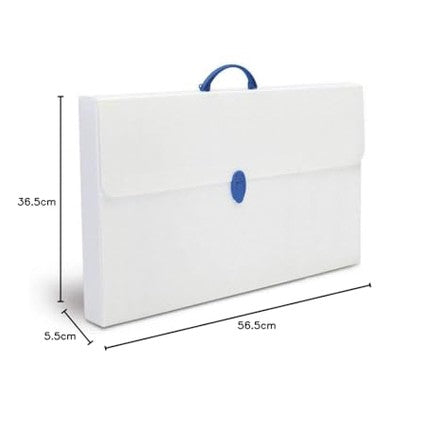 Balmar - Neutral Polyvinyl Briefcase with Rounded Handle, 36.5x56.5x5.5 cm