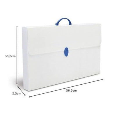 Balmar - Neutral Polyvinyl Briefcase with Rounded Handle, 36.5x56.5x5.5 cm