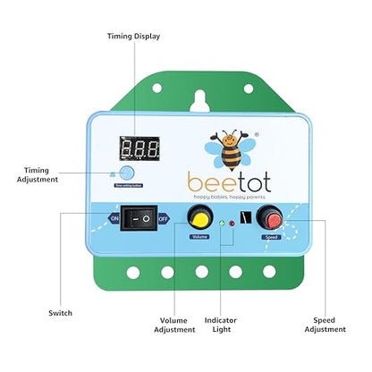 Beetot - Automatic Cradle Spring for Baby | Adjustable Speed, Music & Remote Control