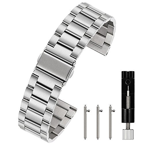 Quick Release Stainless Steel Watch Strap by Berfine - Durable & Stylish