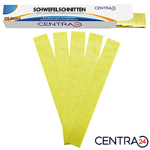 Centra24 - Premium Non Drip Sulphur Sticks for Wooden Barrels & Jars, 25 Pieces
