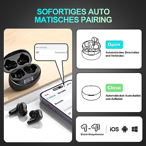 Cervanta - Bluetooth 5.3 Wireless Earbuds with Deep Bass & 35 Hours Playtime