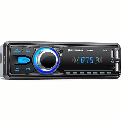 Chismos Bluetooth 5.0 Car Radio - AM/FM, USB, 4 Channel Sound