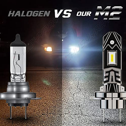 Chusyyray - H7 LED Headlight Bulbs for Ford Fiesta MK7 MK8, 10000LM, 6000K, Plug and Play