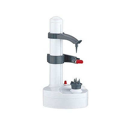 Discover the Cyberk Automatic Stainless Steel Vegetable Peeler, designed for effortless peeling. Compact and efficient, perfect for home use. Keywords: vegetable peeler, automatic peeler, stainless steel