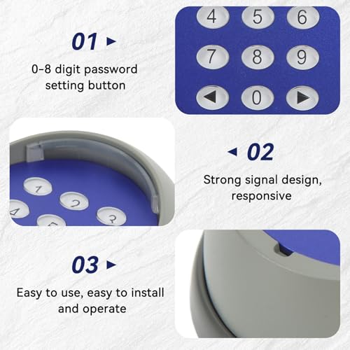 Cyrank - Wireless Keypad for Automatic Gate Opener with Keyless Entry Control