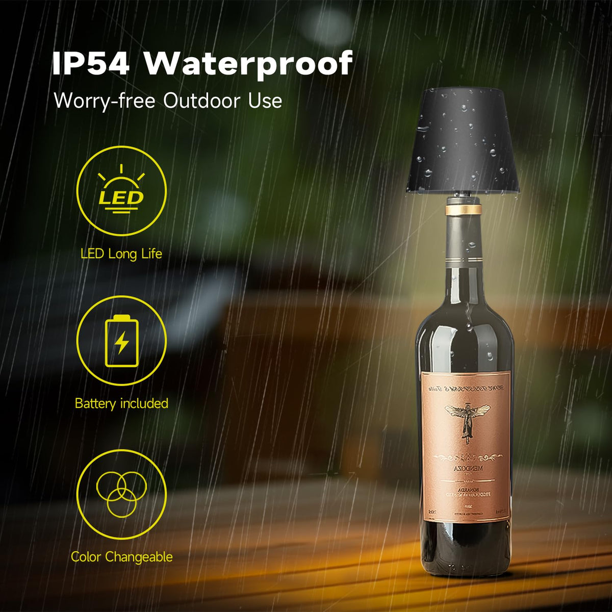 2026 New Wireless Bottle Lamp - LED Bottle Lights for Liquor & Wine Bottles