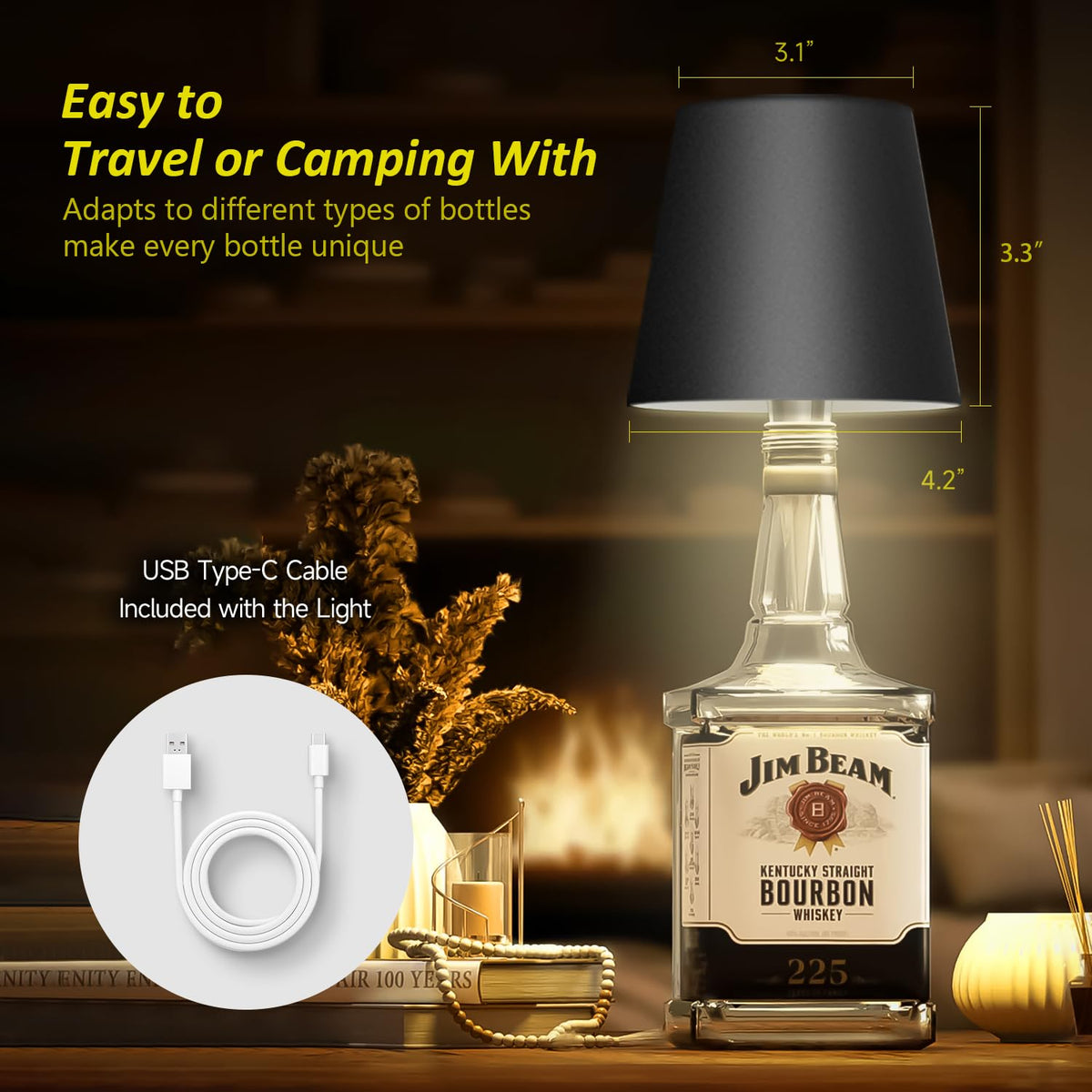 2026 New Wireless Bottle Lamp - LED Bottle Lights for Liquor & Wine Bottles