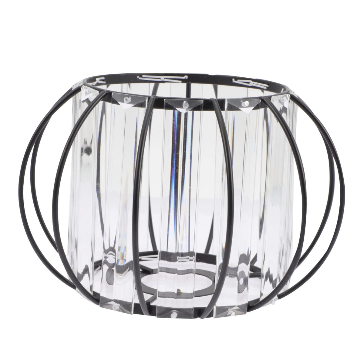Alipis E27 Glass Lamp Shade with Iron Frame for Ceiling Light, Simple Elegant Design Suitable for Kitchen