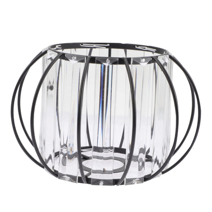 Alipis E27 Glass Lamp Shade with Iron Frame for Ceiling Light, Simple Elegant Design Suitable for Kitchen