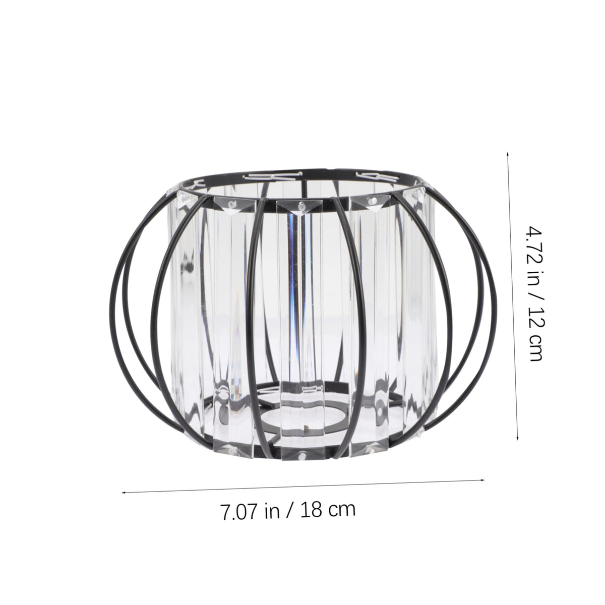 Alipis E27 Glass Lamp Shade with Iron Frame for Ceiling Light, Simple Elegant Design Suitable for Kitchen