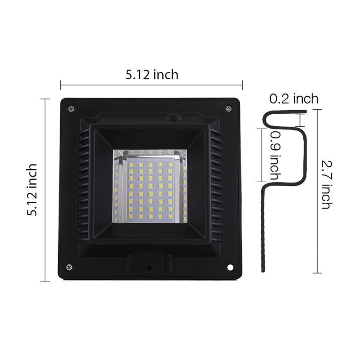 LED Solar Powered Gutter Light, White Light Outdoor Garden Landscape Pathway Yard Step Wall Stair Deck Fence Eaves