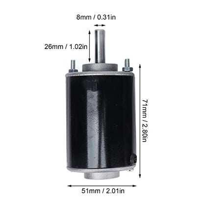 Deosdum - High Speed DC Motor for Lawnmowers, 12V/24V, 3500/7000 RPM, 26mm Shaft