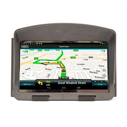 DigiCharge - 6-Inch GPS Sun Shade Visor with Anti-Glare, Strap Mount, Fits Multiple Models