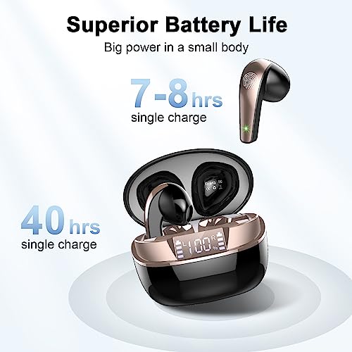 Dobopo - Bluetooth 5.1 Wireless Earbuds, Deep Bass, Noise Canceling, 30H Battery