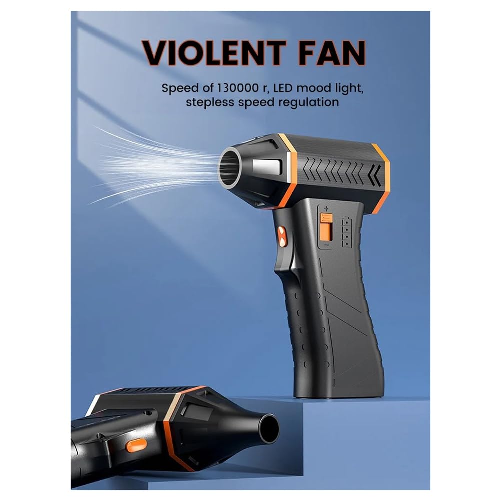 New 130000 RPM Electric Air Blower Fan Brushless Motor High-Speed Turbo Violent Fan USB Powerful Dust Blower A
