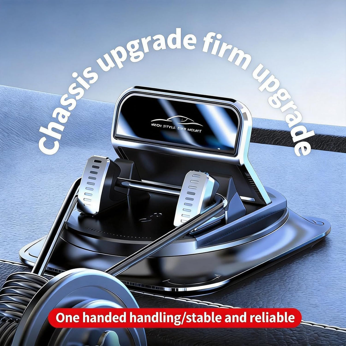 360° Rotatable Phone Holder for Car Dashboard,Portable Anti-Slip Grips & One-Hand Operation Car Cell Phone Mount,Universal Dashboard Cell Phones Holder Cars Accessories for Most Vehicles
