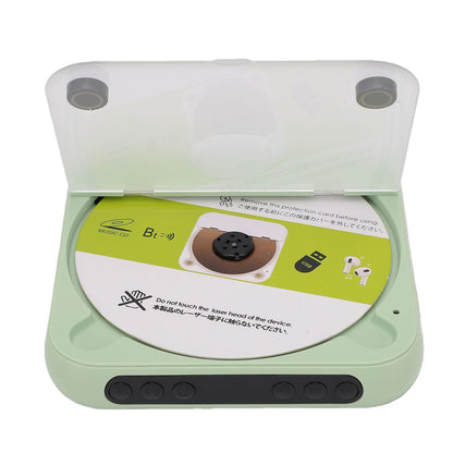 Ausla Portable CD Player Bluetooth CD Player with Dual Stereo Speakers LCD Display 2000mAh Rechargeable USB MP3 AUX Headphone for Home Car Outdoor Use