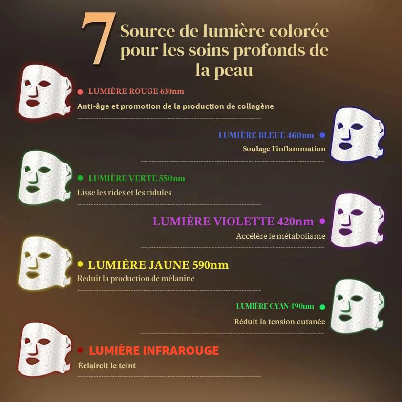 Eleganse LED Mask (Black)