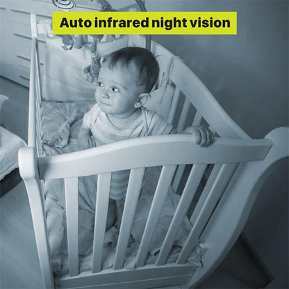 CNG Baby Monitor with 5" Screen, Camera, Two-Way Talk, Night Vision, 2.4GHz Wireless, Temperature Display, 8 Lullabies