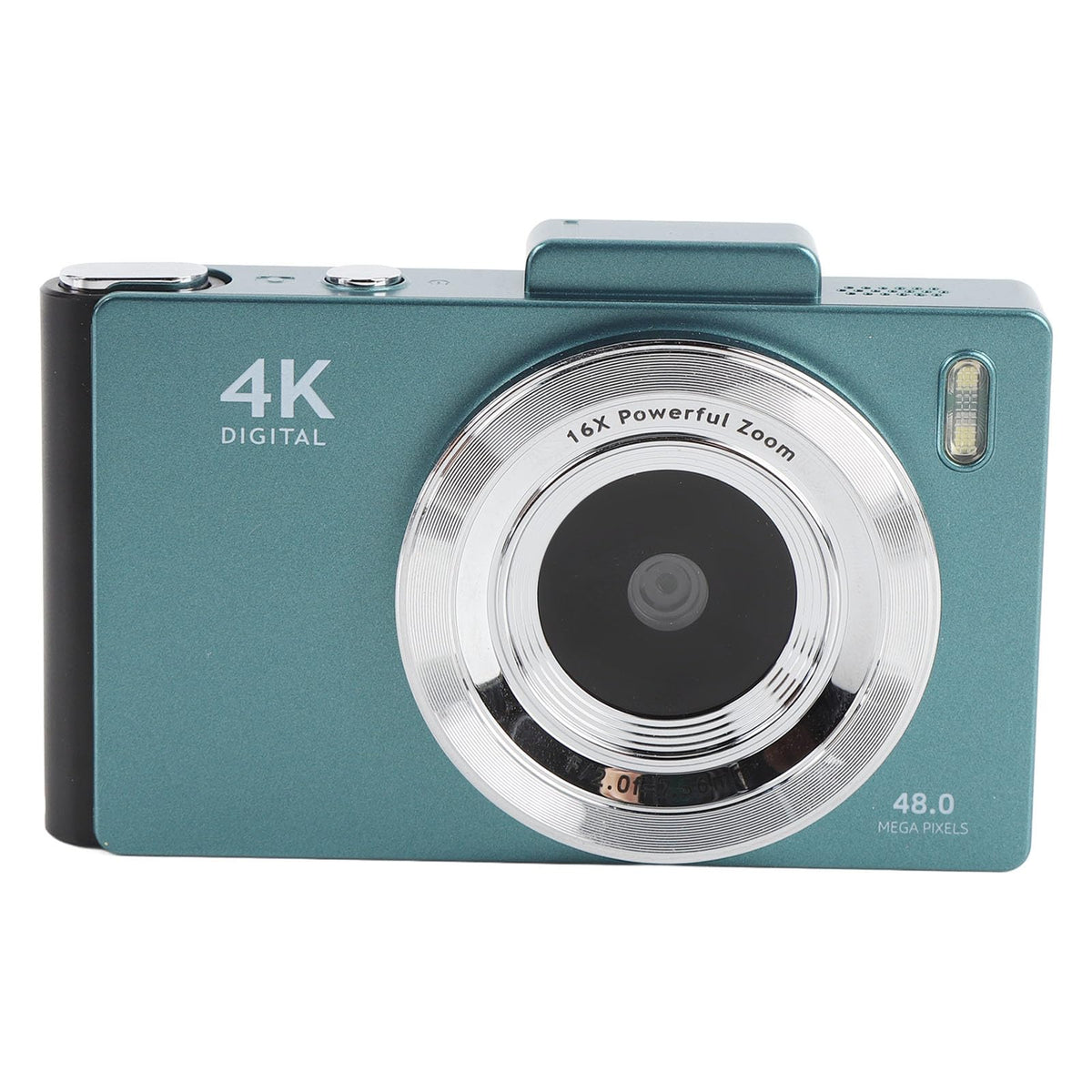4K Digital Camera, 48MP UHD 2.8 Inch Screen Digital Zoom 16x Front and Rear Camera with Auto Focus, with LED Flash, for Travel Photography (Green)