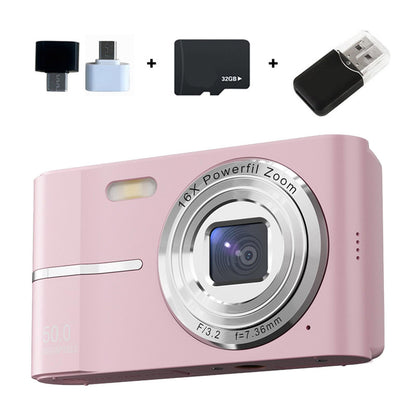 4k Pin-k Digital Vlogging Camera for Travel Compact Pocket Cameras