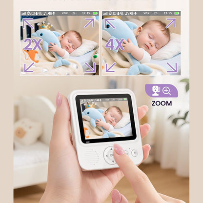 Baby Monitor with Camera, Smart Baby Surveillance Camera with 2.8 Inch HD