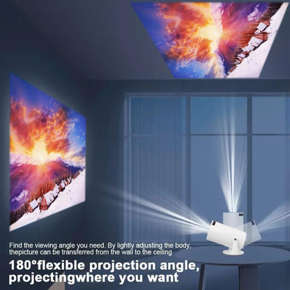 Mini video Projector true 4K support with WiFi and Bluetooth,1080P, Android 11.0 TV OS, Netflix, YouTube, HDMI, USB flash driver,iPhone and Android Phone Compatible